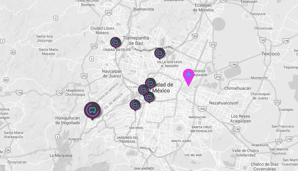 Mapa de la Clínica Dental